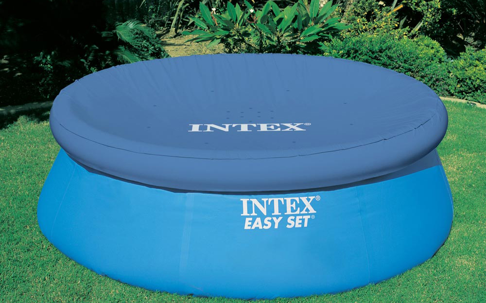 Тент для бассейнов с надувным бортом Easy Set 305см (D284х30см), Intex 28021
