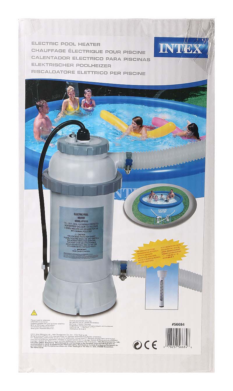 Проточный водонагреватель, для бассейнов до 457см, D32мм, Intex 28684