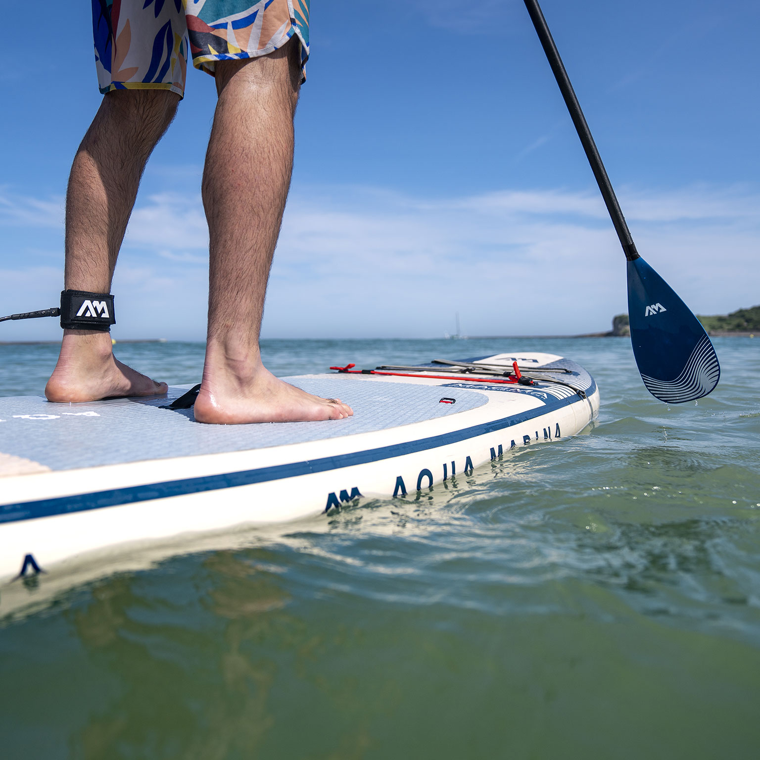 SUP-доска "Magma" 340х84х15см, насос, весло, лиш, киль, ремнабор, сумка, до 150кг, Aqua Marina BT-23MAP