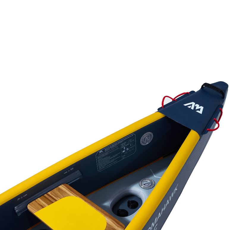 Надувное каноэ (байдарка) "Tomahawk AIR-C" 478x88см, насос, сиденье, киль, рюкзак, до 260кг, Aqua Marina AIR-C