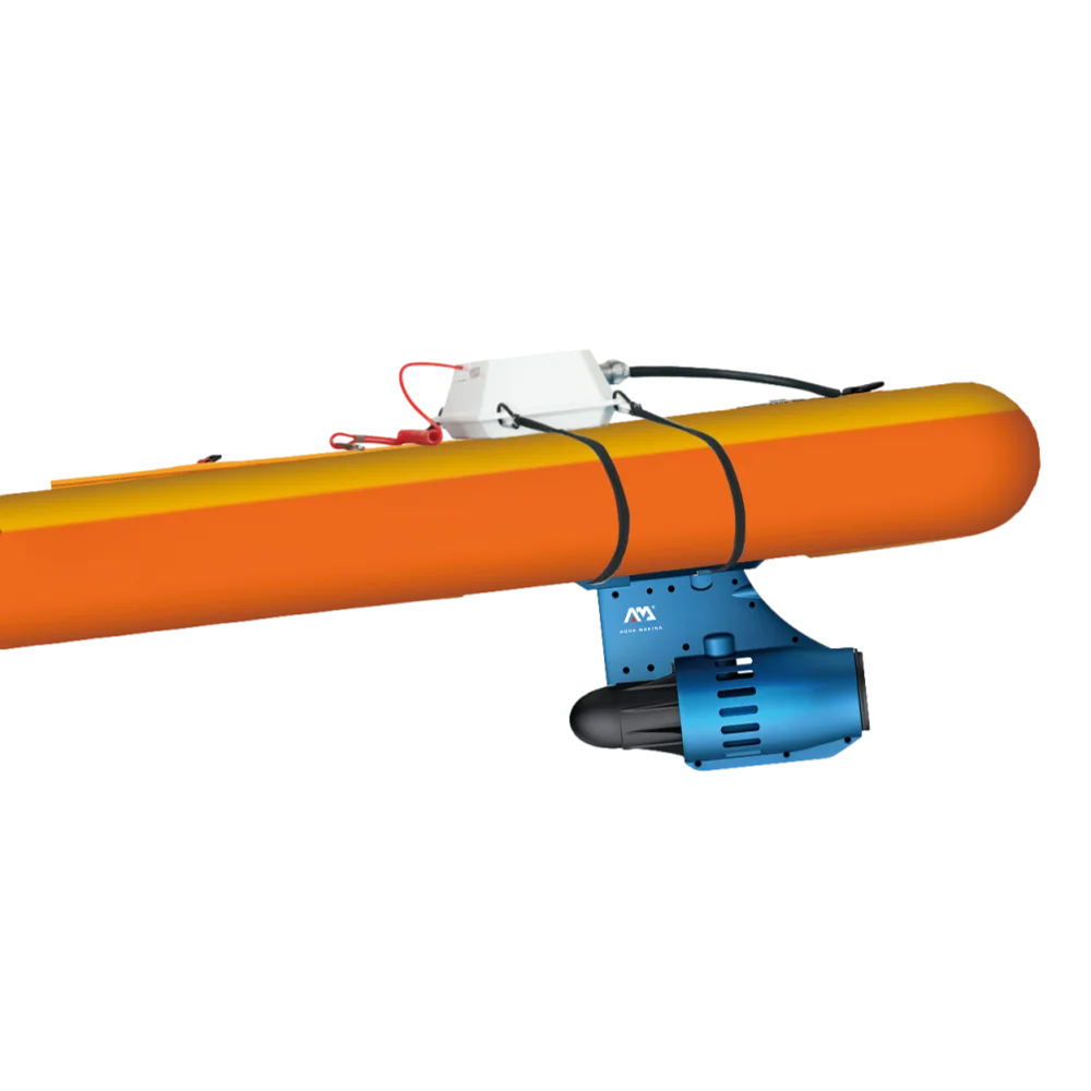 SUP-доска "AM go iSUP" 366х84х15см, плавник с электромотором BLUEDRIVE S и аккумулятором, весло, лиш, Aqua Marina AMGO-366PFS