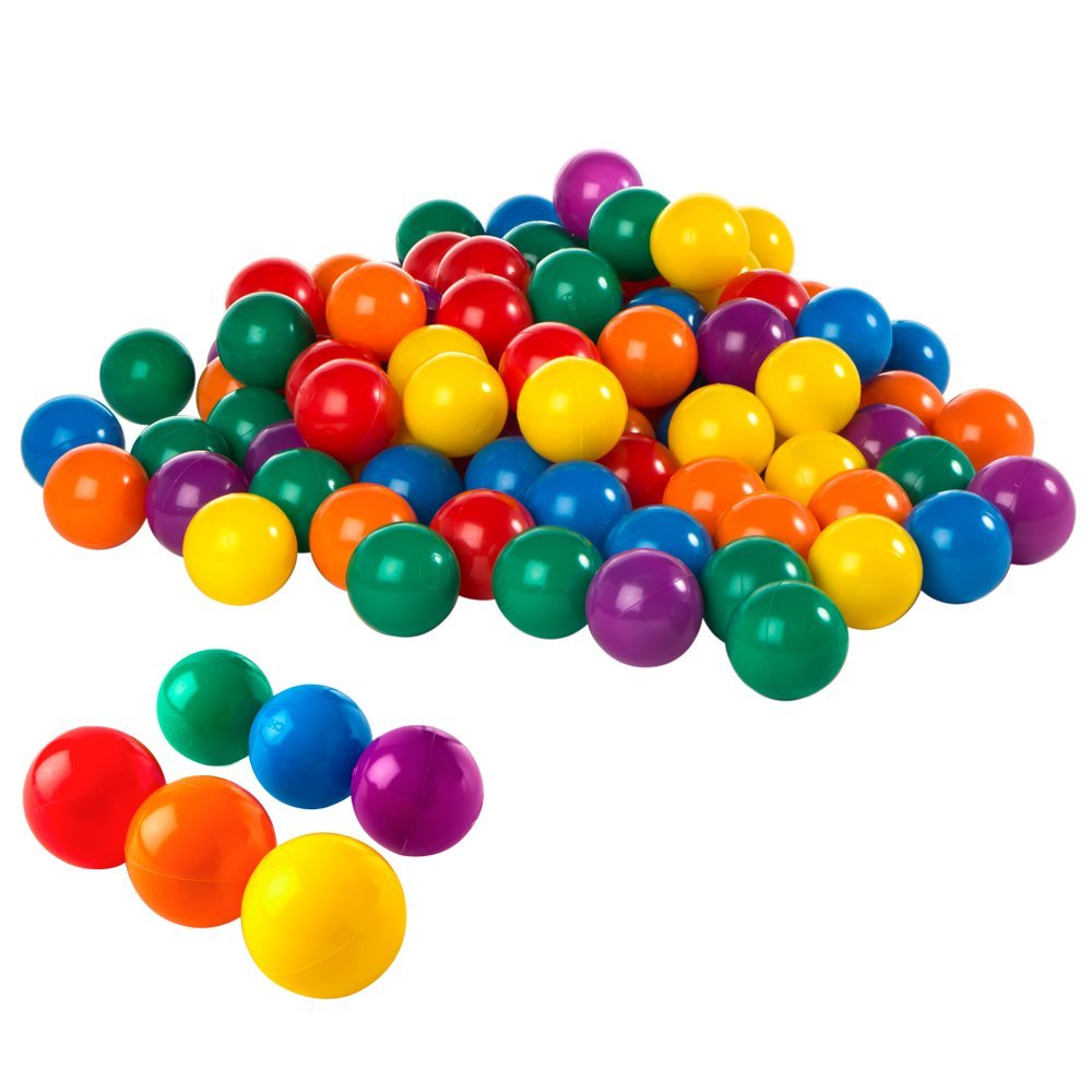 Пластиковые мячи 8см, 100шт для игровых центров, от 2 лет, Intex 49600