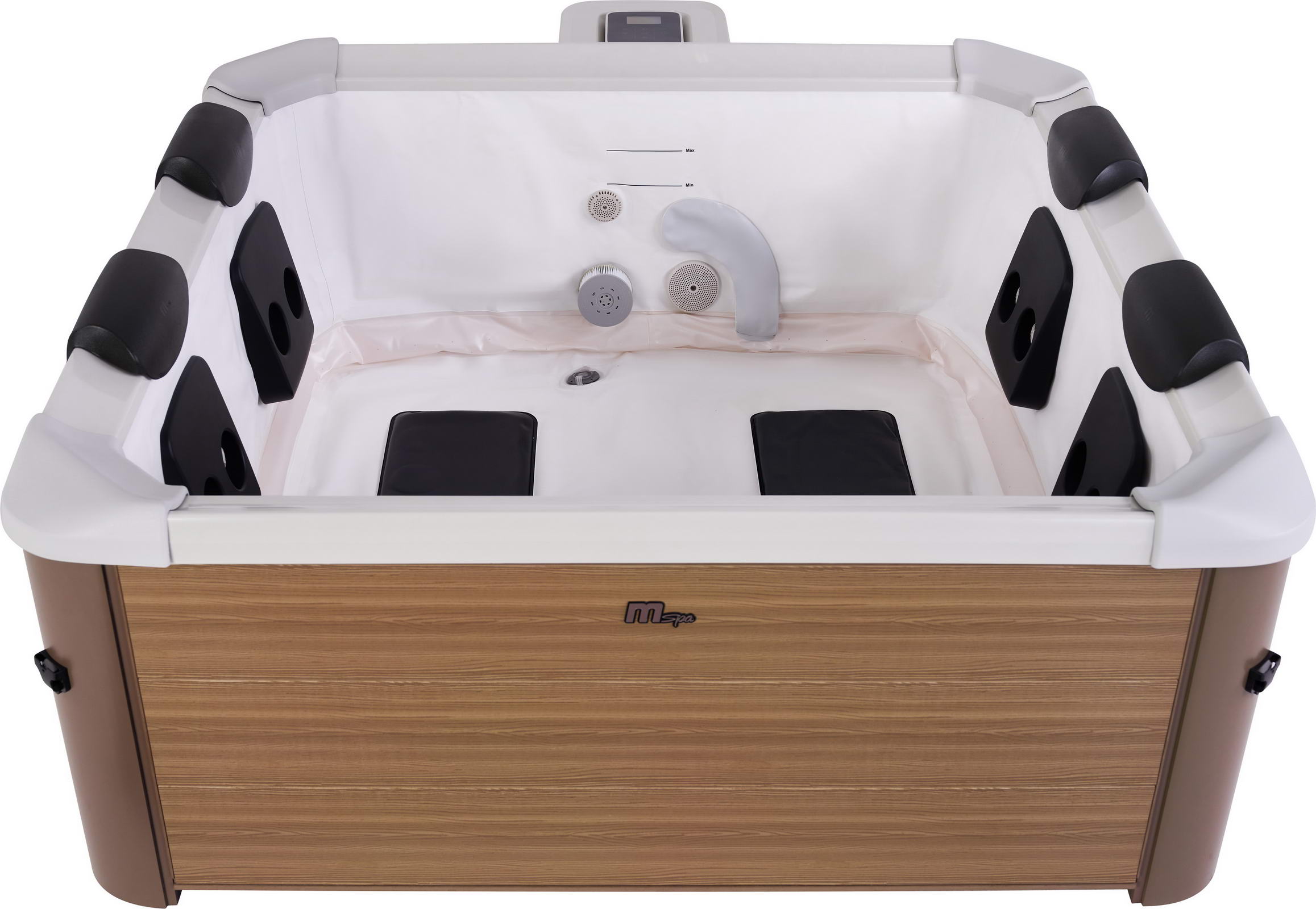 СПА-бассейн 160х160х65см "Oslo Amber" 850л, квадратный,  гидромассаж, аэромассаж.(4 коробки A.B.C.D), MSpa F-AM063W