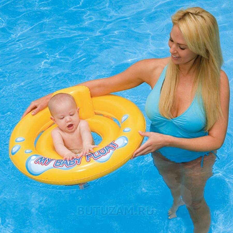 Надувные водные ходунки 67см "My Baby Float" до 15кг, 1-2 лет, Intex 59574