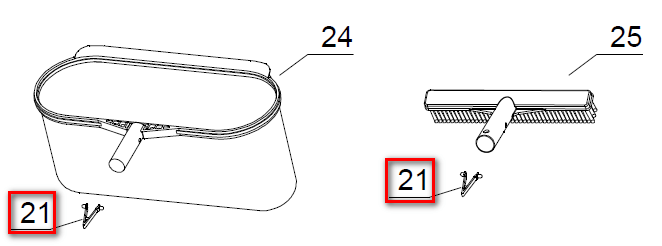 Пружинный фиксатор для 26368, 26378, 28003, Intex 10794