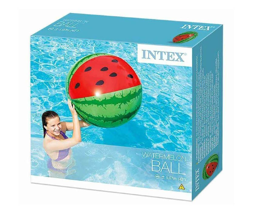 Пляжный мяч 107см "Арбуз", Intex 58071