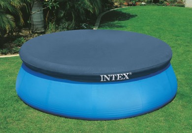 Тент для бассейнов с надувным бортом Easy Set 366см (D345х30см), Intex 28022