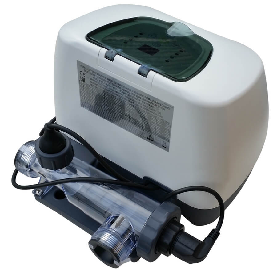 Хлоргенератор (система морской воды) с генератором озона для бассейна до 56800л, с таймером, Intex 26666