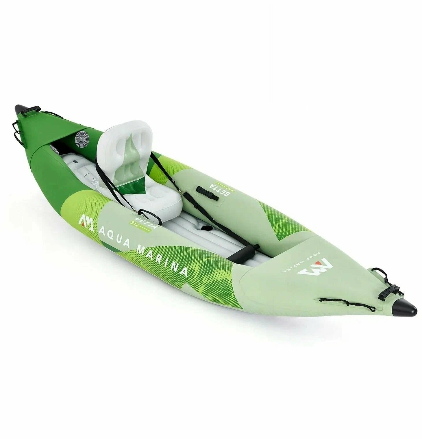 Надувной каяк "Betta-312" 312x80см, весло, сиденье, насос, киль, сумка, до 110кг, Aqua Marina BE-312