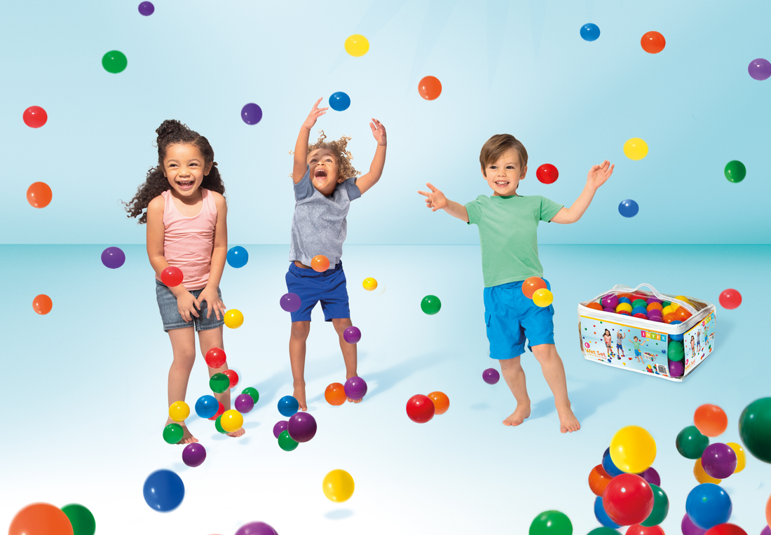 Пластиковые мячи 6.5см, 100шт для игровых центров, от 2 лет, Intex 49602