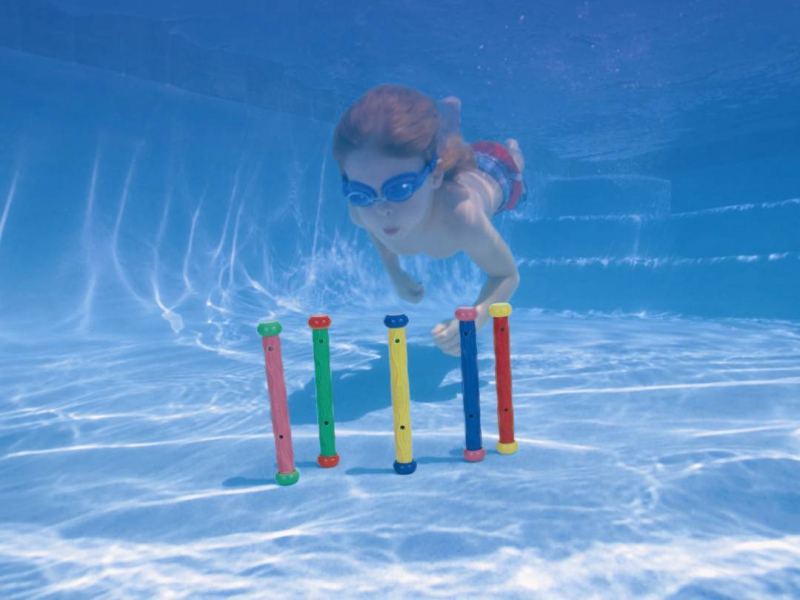 Набор для подводной игры "Палочки" от 6 лет, 5 цветов в наборе, Intex 55504