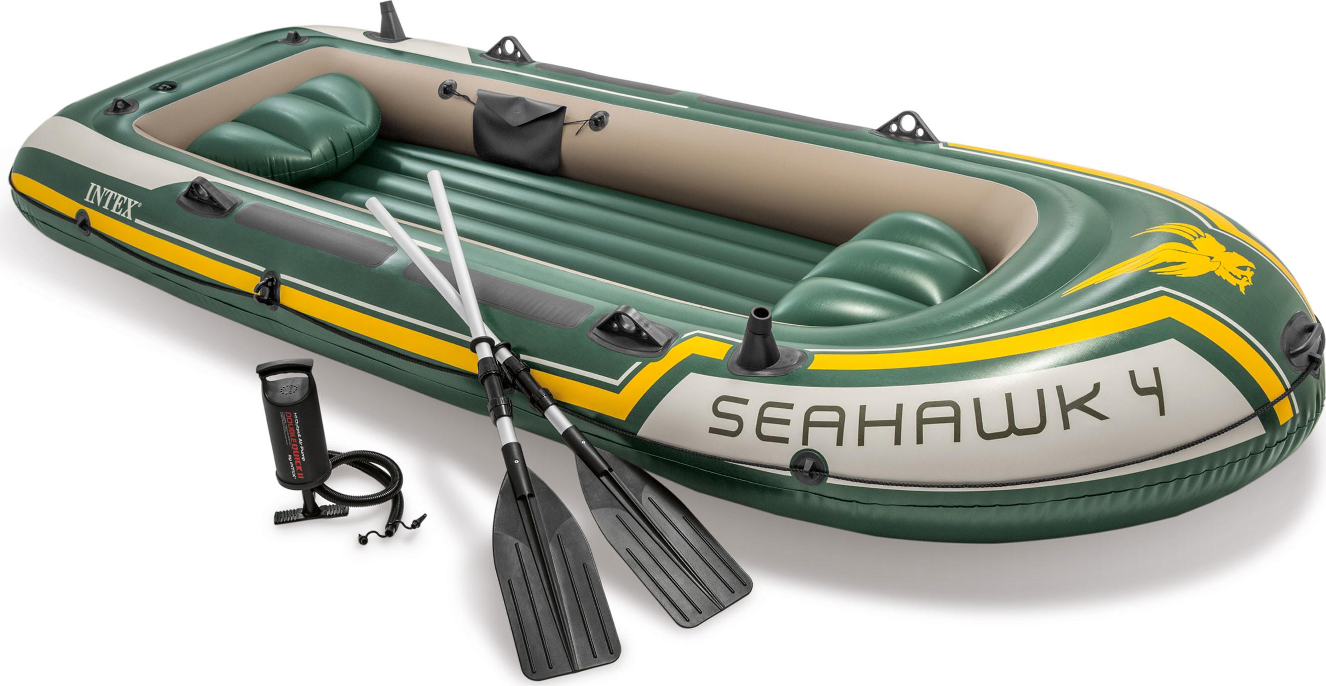 Надувная лодка "Seahawk 4" 351х145х48см, до 480кг, Intex 68350
