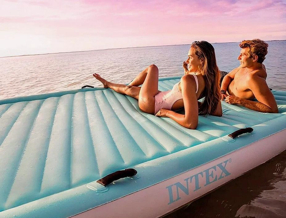 Надувной матрас-платформа для плавания 301х183х18см "Водный лаундж" до 400кг, Intex 56289