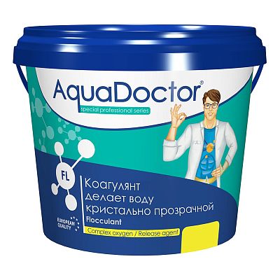 ФЛОКУЛЯНТ, 5кг ведро, гранулы, коагулирующий препарат, быстрорастворимый (FL-5), AquaDoctor AQ1555
