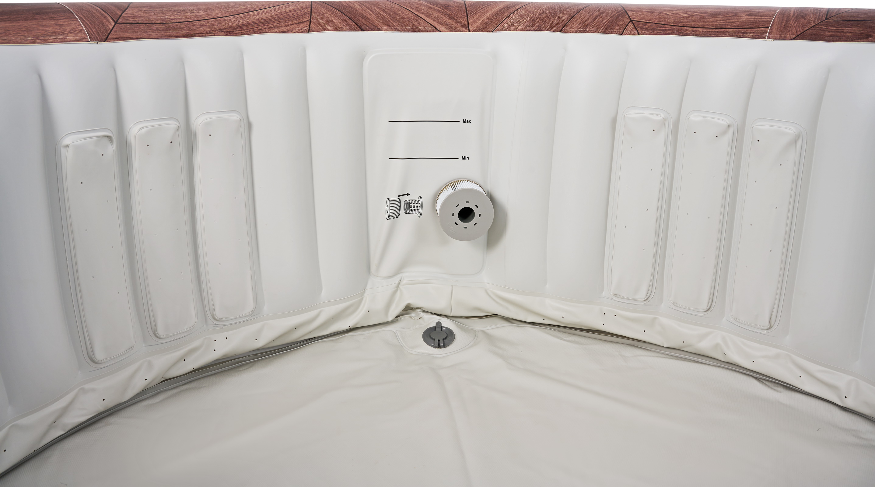 СПА-бассейн 204х70см "Fermo" 930л, круглый, аэромассаж, 6 чел, MSpa C-FE062