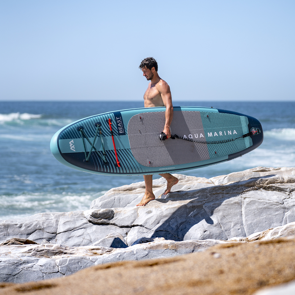 SUP-доска "Beast" 320х81х15см, насос, весло, лиш, киль, ремнабор, сумка, до 140кг, Aqua Marina BT-23BEP