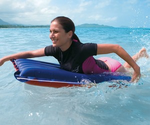 Надувной матрас-плот для плавания 114х74см "Surf Rider" с тканевый покрытием, Intex 59194