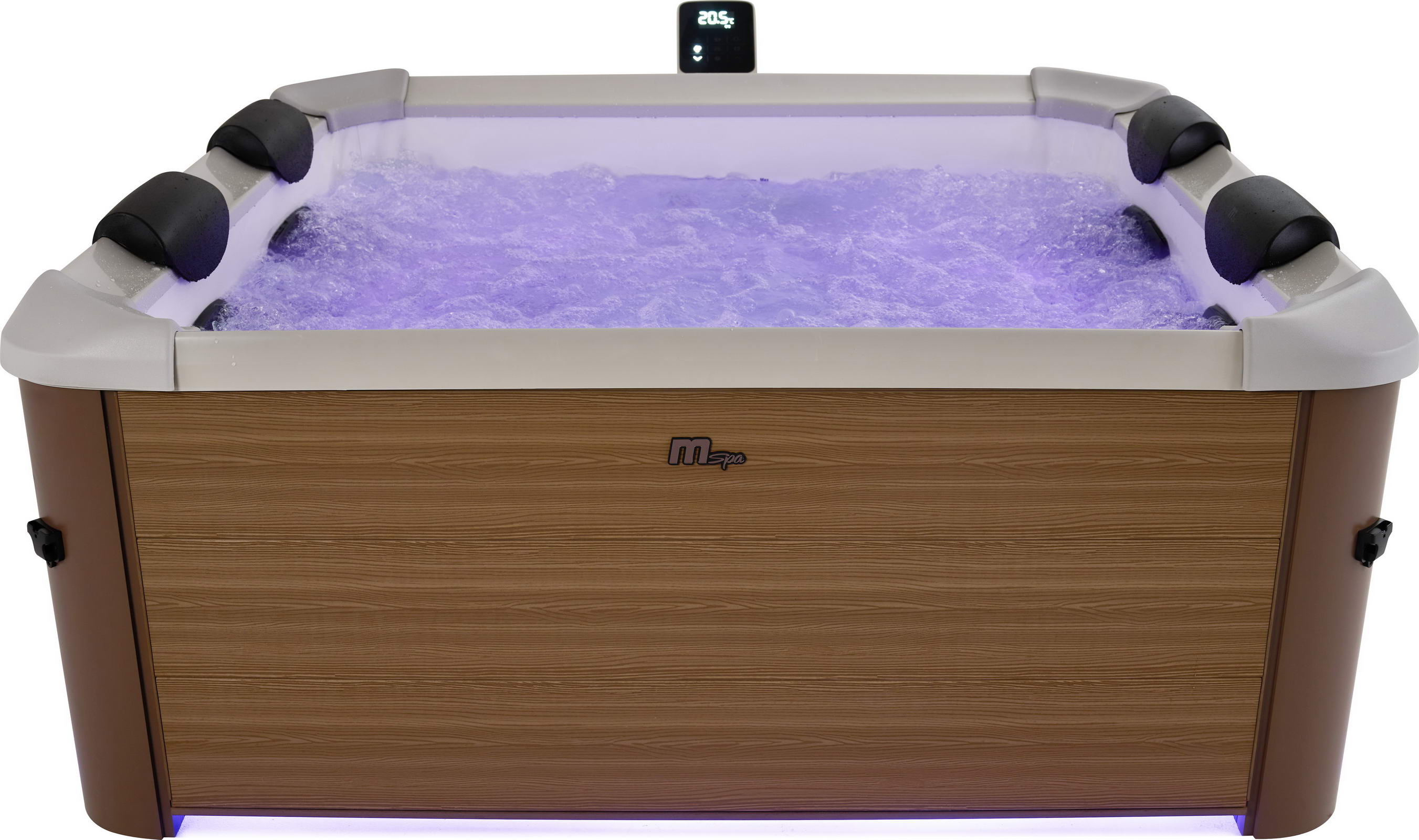 СПА-бассейн 160х160х65см "Oslo Amber" 850л, квадратный,  гидромассаж, аэромассаж.(4 коробки A.B.C.D), MSpa F-AM063W