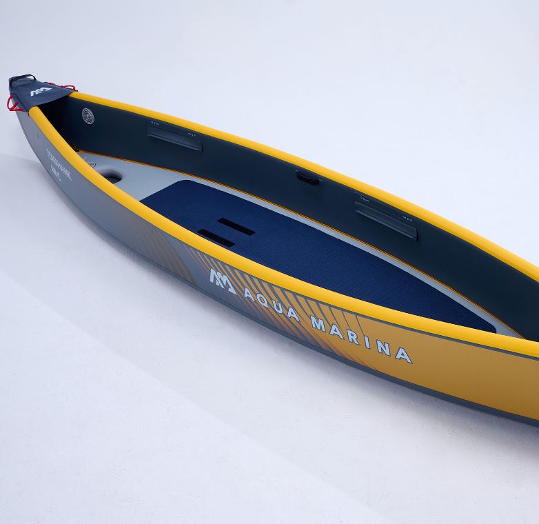 Надувное каноэ (байдарка) "Tomahawk AIR-C" 478x88см, насос, сиденье, киль, рюкзак, до 260кг, Aqua Marina AIR-C