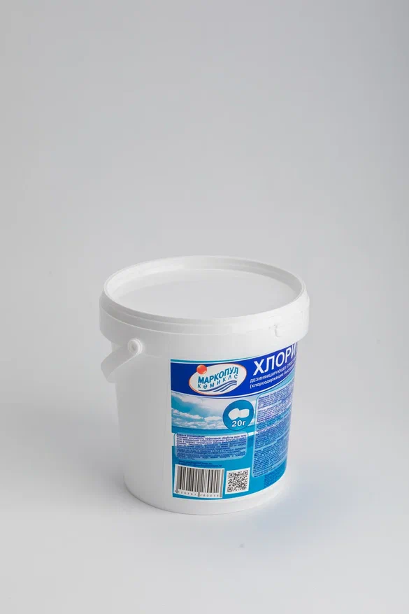 ХЛОРИТЭКС, 0,8кг ведро, табл.20гр, средство для текущей и ударной дезинфекции воды, Маркопул Кемиклс М41