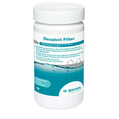 ДЕКАЛЬЦИТ Фильтр (Decalcit Filter), 1 кг банка, гранулы для очистки оборудования от налёта, Bayrol 4513111
