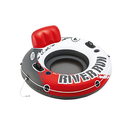 Надувной круг-кресло 135см "Red River Run 1" с ручками, до 100кг, Intex 56825