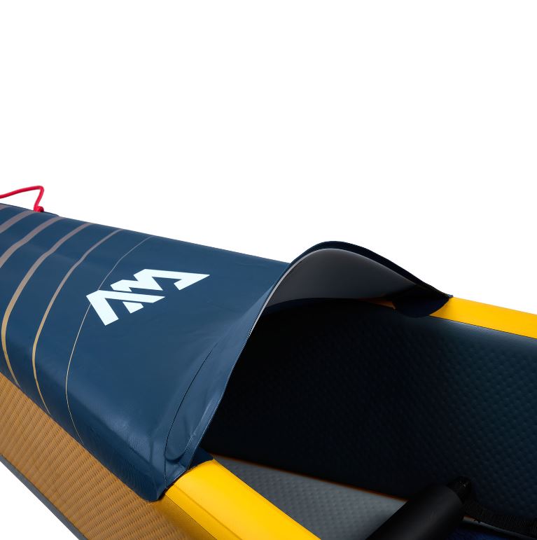 Надувной каяк "Tomahawk AIR-K 375" 375x72см, насос, сиденье, киль, рюкзак, до 128кг, Aqua Marina AIR-K 375