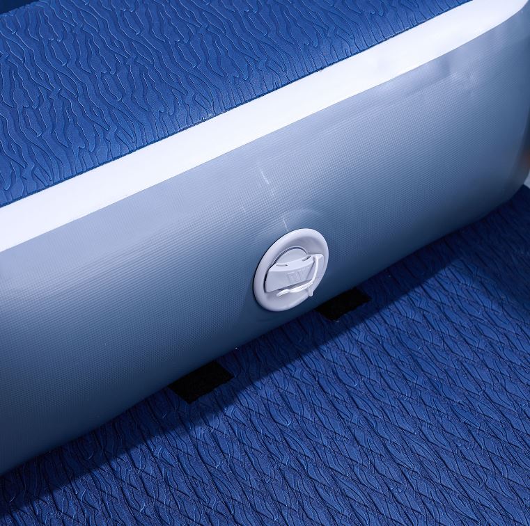 Надувное каноэ (байдарка) "Tomahawk AIR-C" 478x88см, насос, сиденье, киль, рюкзак, до 260кг, Aqua Marina AIR-C