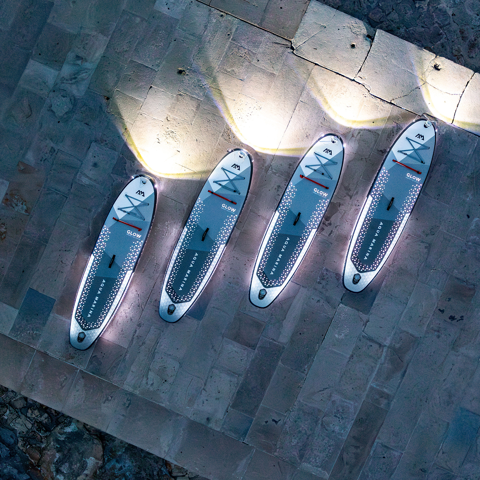 SUP-доска "BT-24GL" 315х79х15см, Ambient Light System, киль, лиш, до 140кг, Aqua Marina BT-24GL