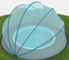 Pool Tent PT360-G Круглый купольный тент павильон Pool Tent 3,6м. для бассейнов и СПА, серый