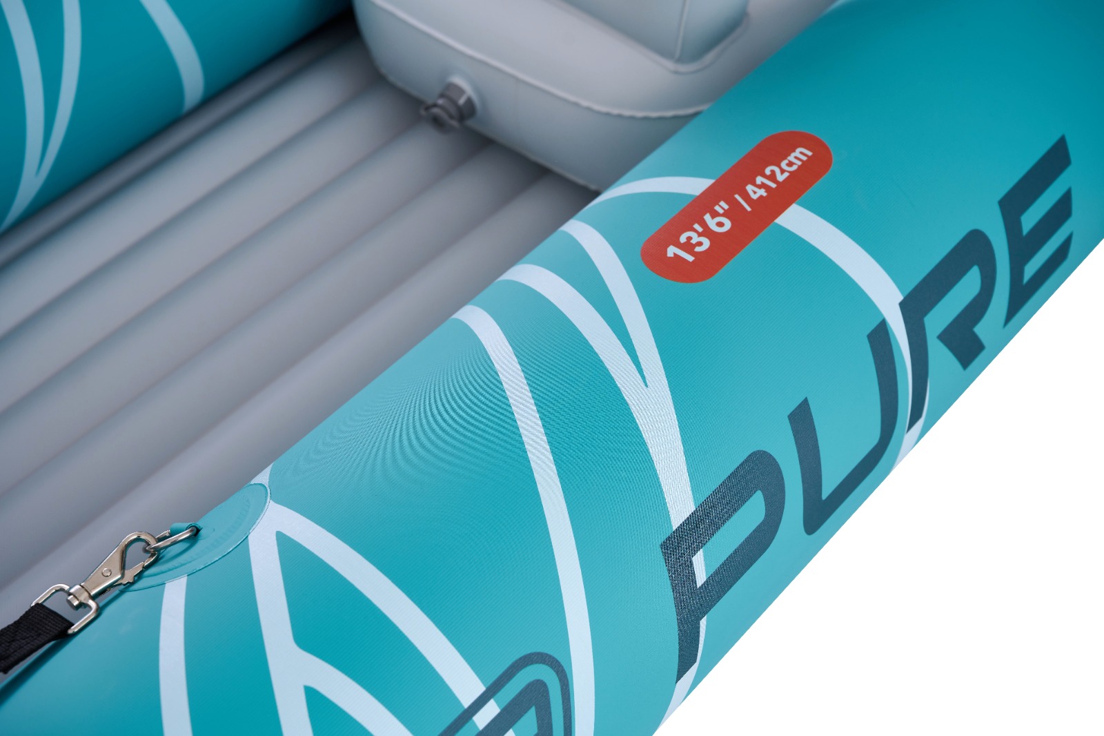 Надувная байдарка Kayak Glider-412 412x83х42см, весла, сиденья, киль, до 180кг, Aqua Marina PA-25GD02