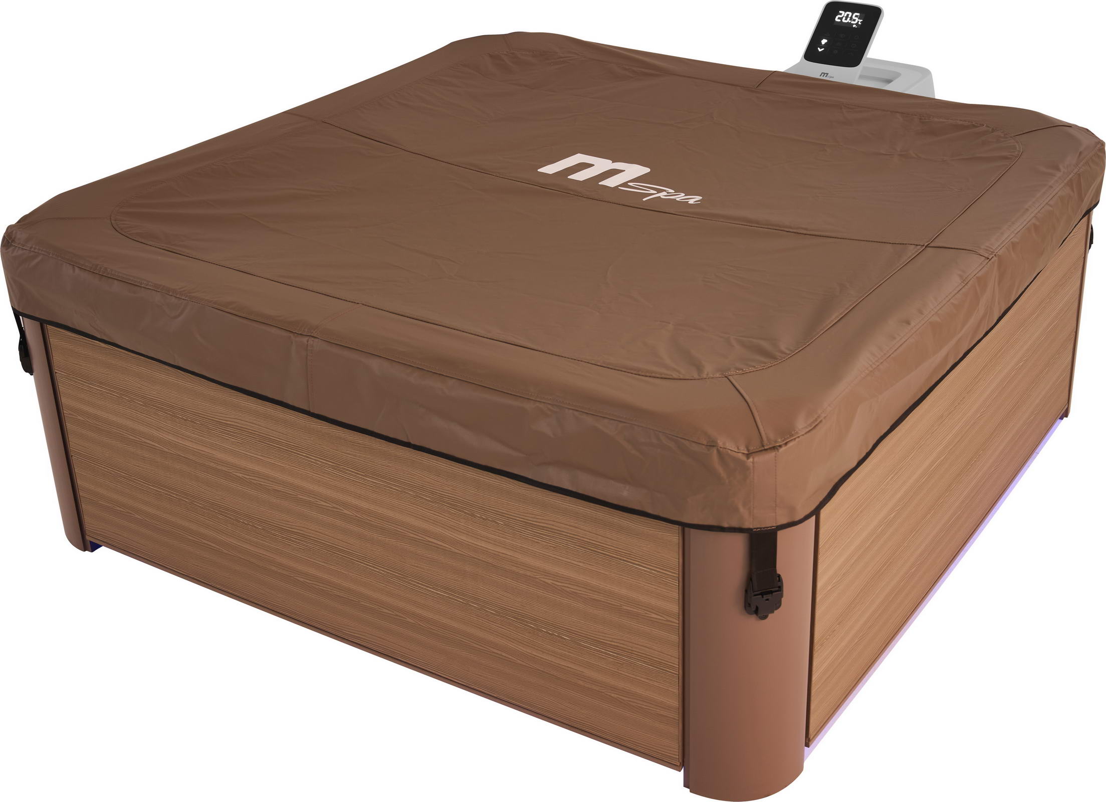 СПА-бассейн 160х160х65см "Oslo Amber" 850л, квадратный,  гидромассаж, аэромассаж.(4 коробки A.B.C.D), MSpa F-AM063W