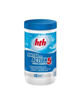 Многофункц. табл.стабилиз. хлора 5 в 1 hth MINITAB ACTION 5 20гр. 1,2 кг (упак. 6шт.), HTH C800702H2