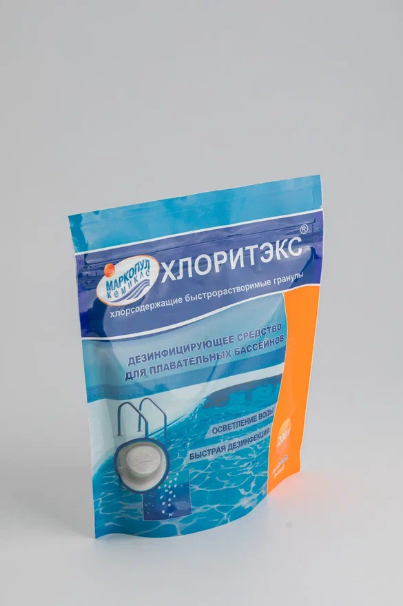 ХЛОРИТЭКС, 0,2кг пакет, гранулы для текущей и ударной дезинфекции воды, Маркопул Кемиклс М67