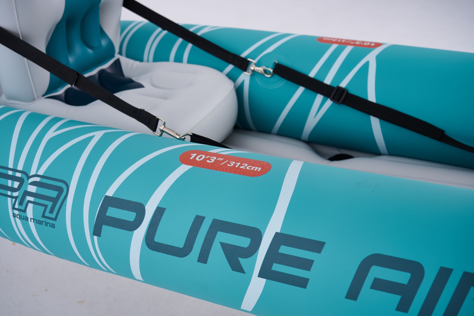 Надувная байдарка Kayak Glider-475 475x83х42см,3 весла, 3 сиденья, киль, до 230кг, Aqua Marina PA-25GD03