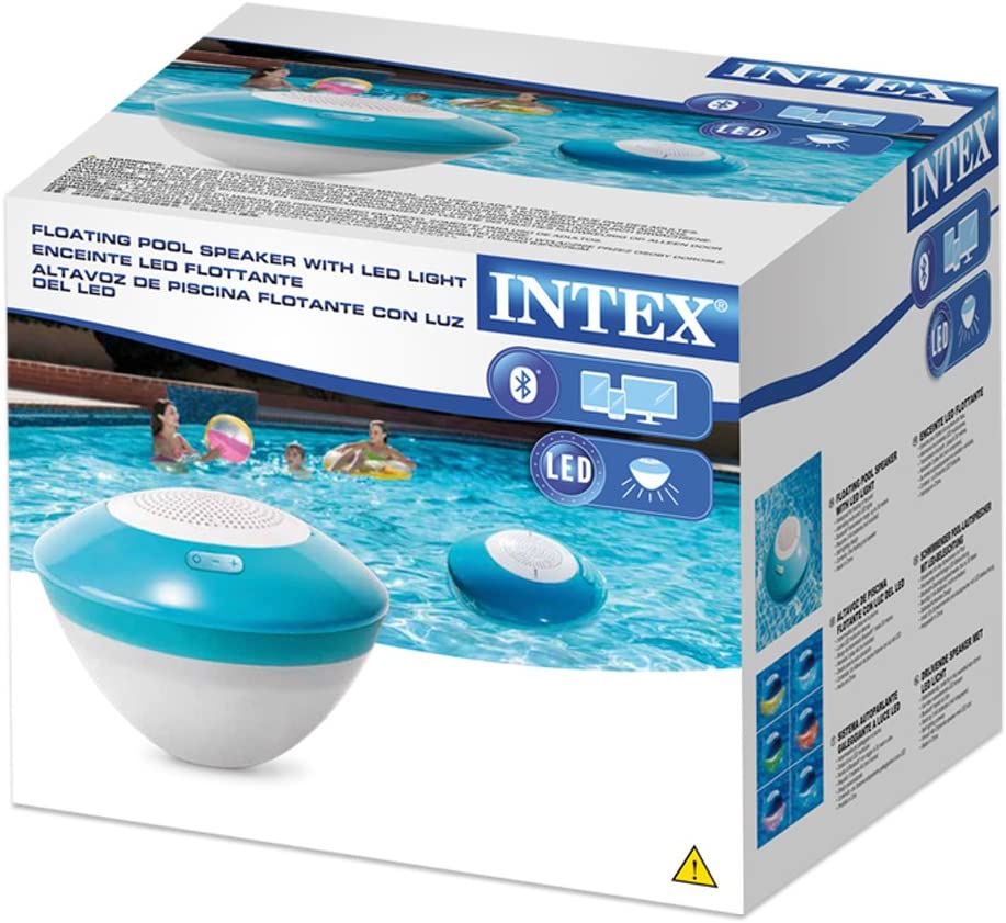Плавающая Bluetooth-колонка с Led-подсветкой, Intex 28625