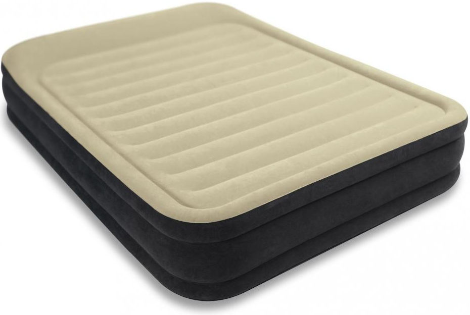 Надувная кровать Premium Comfort 152х203х33см с подголовником,  встроенный насос 220V, Intex 64404