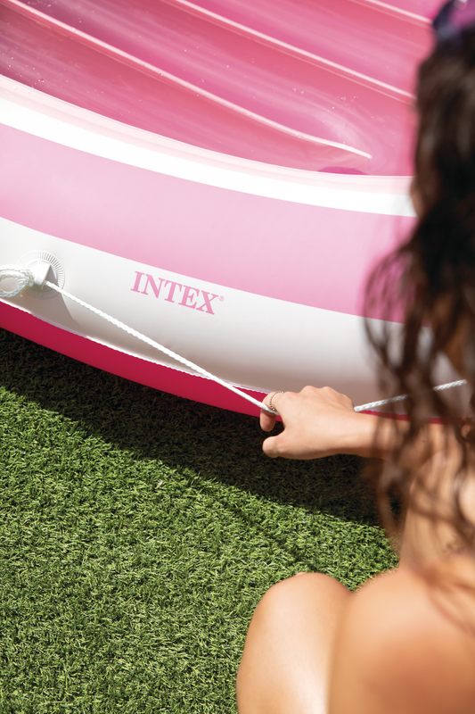 Надувная лодка "Pink Paradise" 257х135см с навесом, до 100кг, Intex 57804