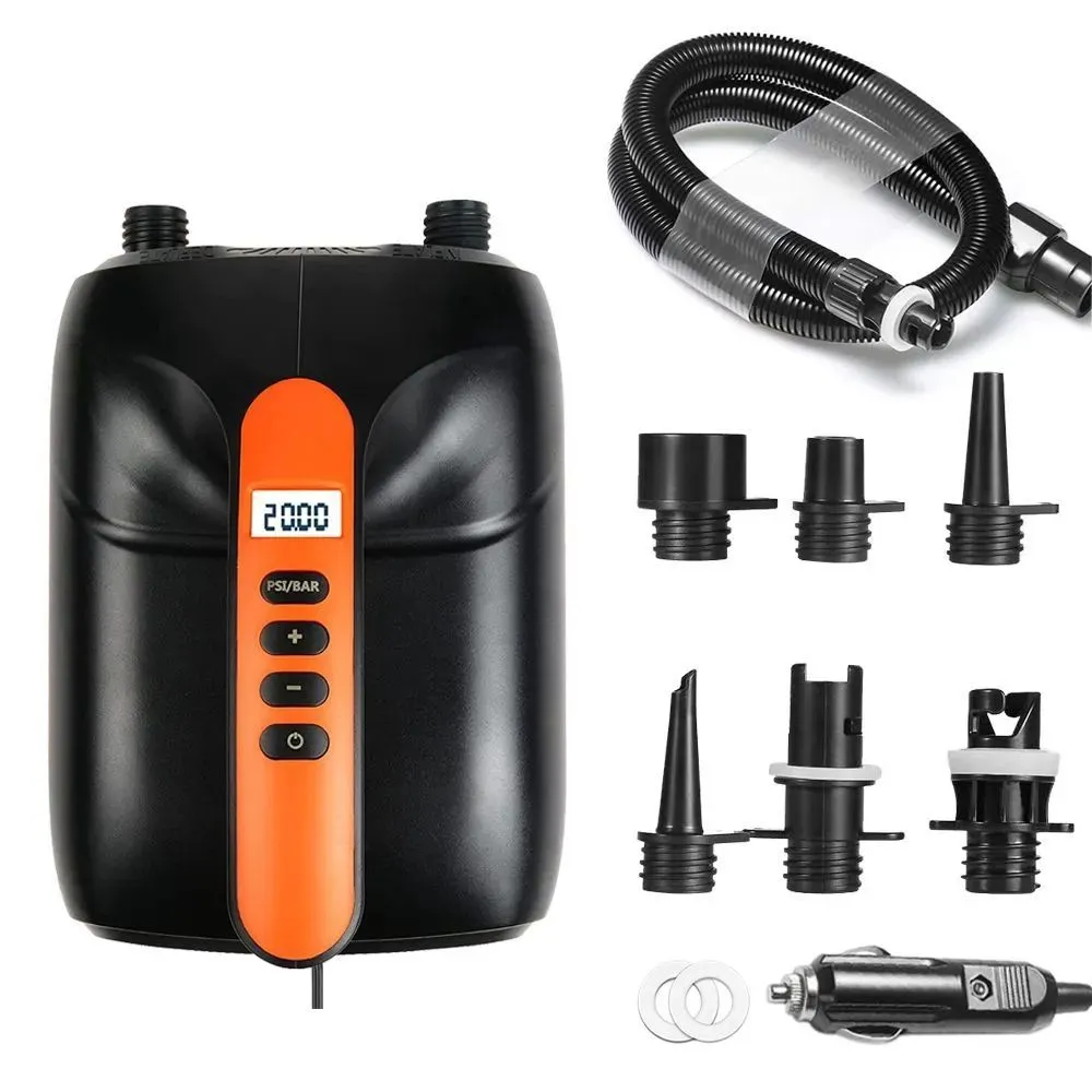 Насос электрический 12В повыш. мощности с рег. давления для надувания SUP-досок и лодок, STERMAY HT-782