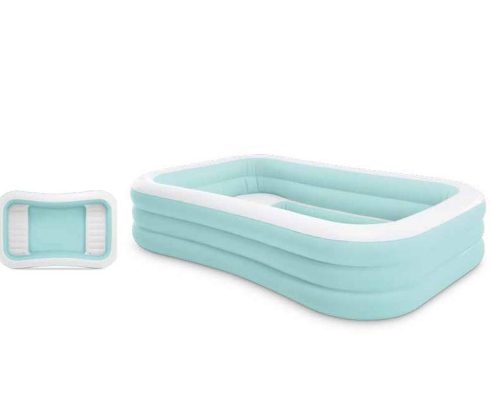 Детский надувной бассейн 264х165х56см "Семейный" с сиденьями, 780л, от 6 лет, Intex 58497