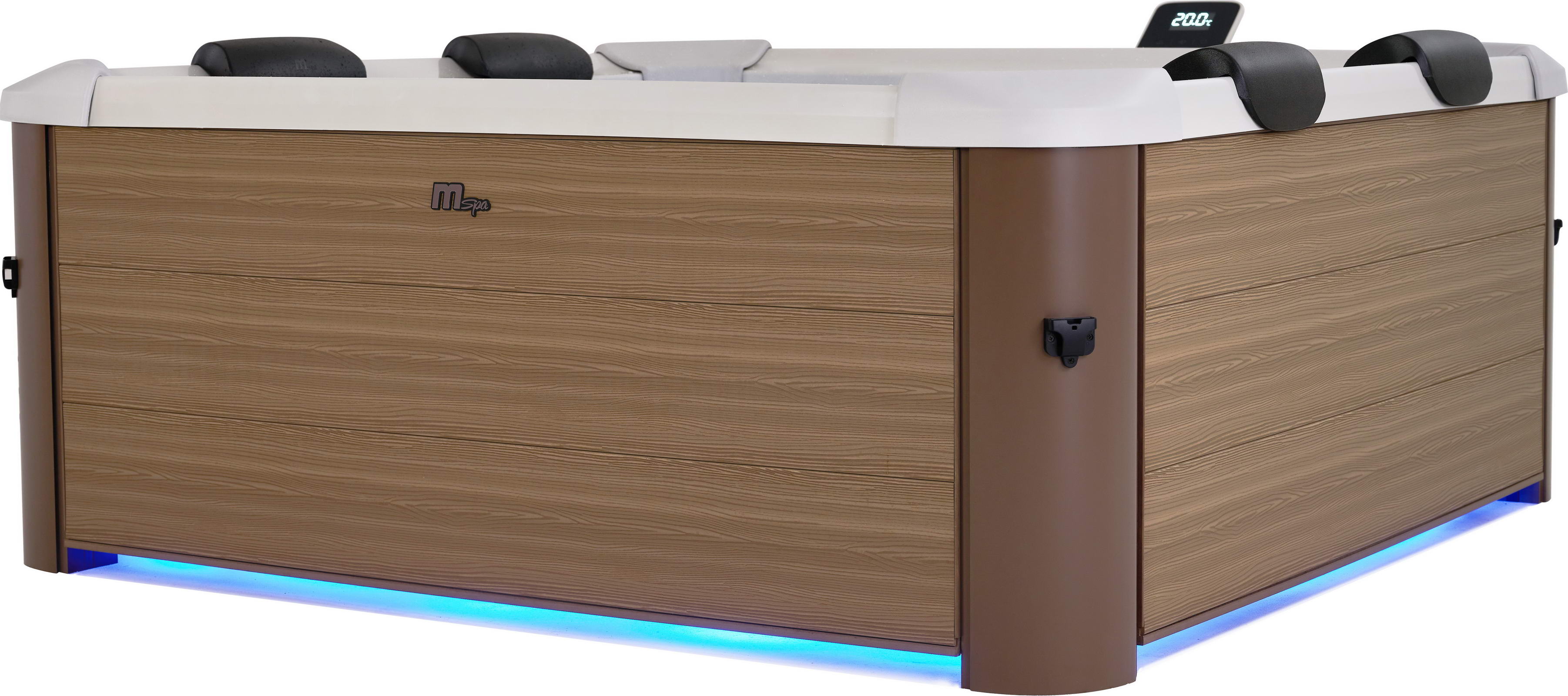 СПА-бассейн 160х160х65см "Oslo Amber" 850л, квадратный,  гидромассаж, аэромассаж.(4 коробки A.B.C.D), MSpa F-AM063W