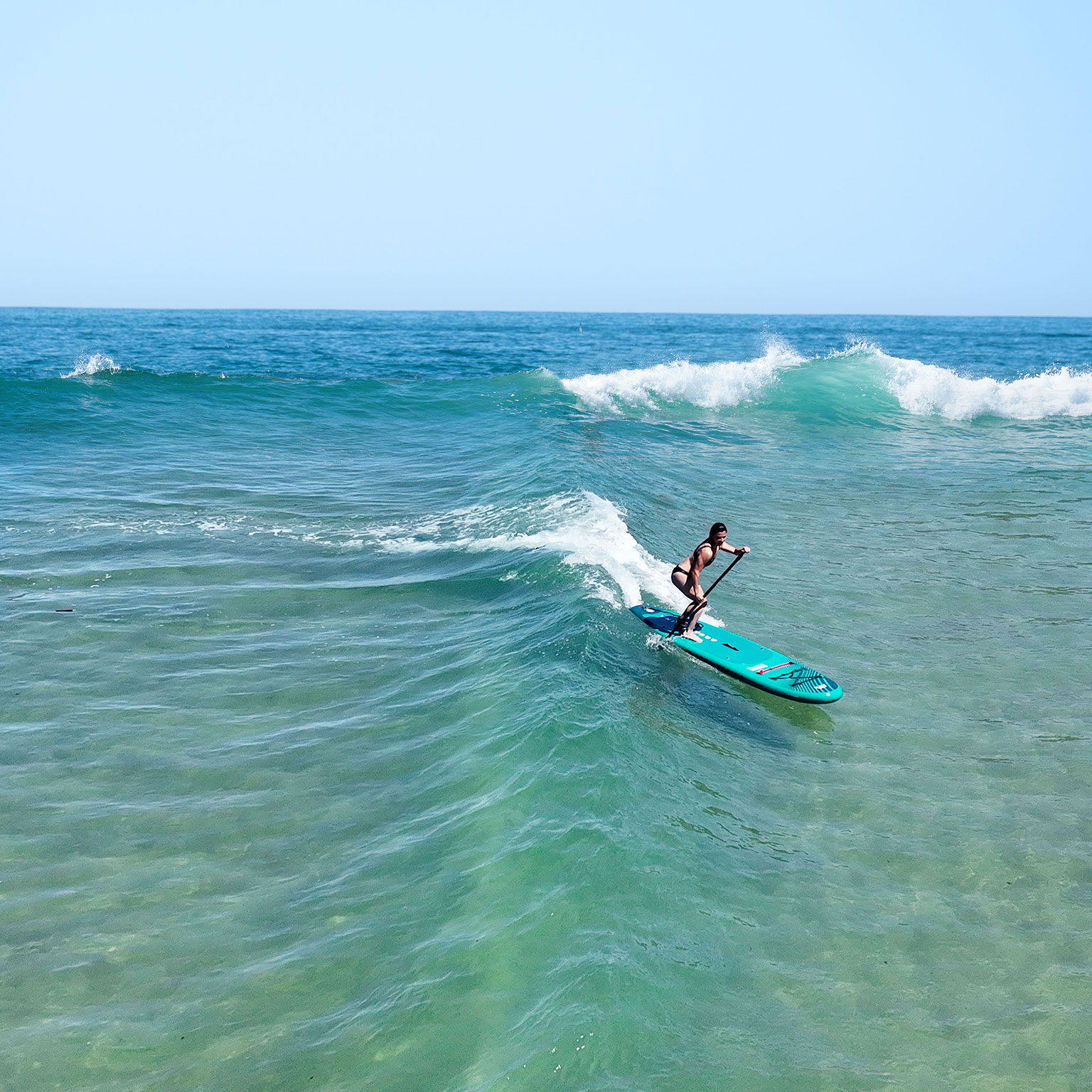 SUP-доска "Breeze" 300х76х12см, насос, весло, лиш, киль, ремнабор, сумка, до 100кг, Aqua Marina BT-23BRP