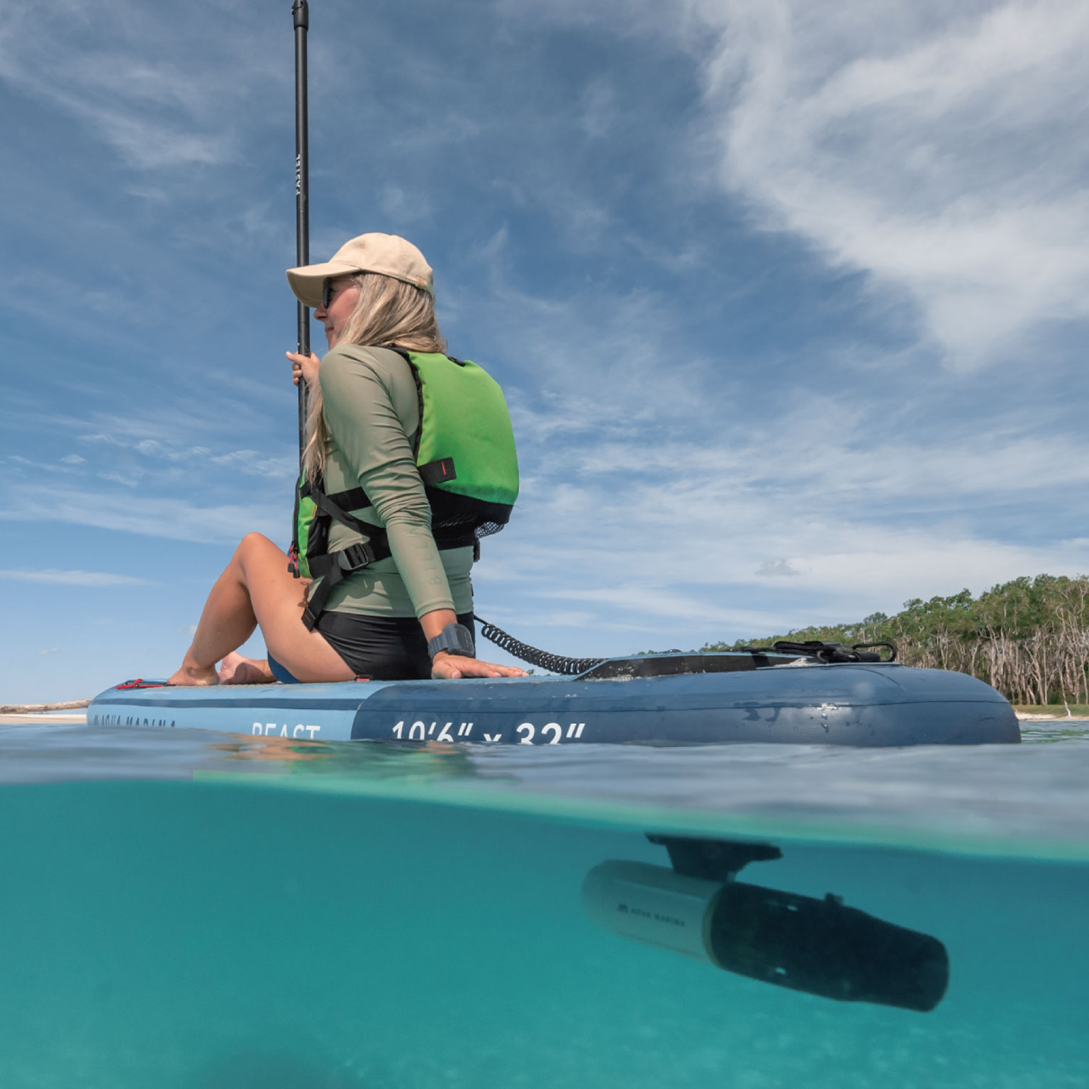 Подводный скутер / Электро плавник BlueDrive X с электромотором и аккумулятором, Aqua Marina PF-240X