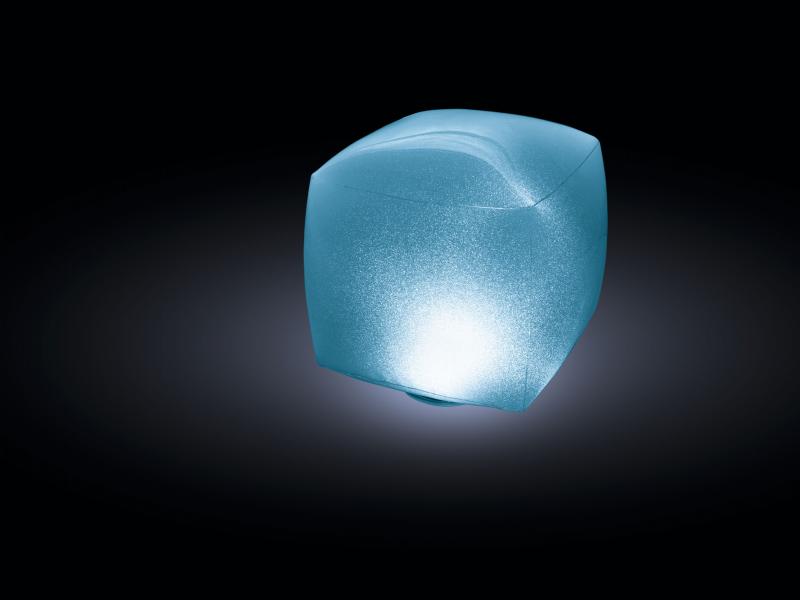 Плавающая подсветка Куб, 23х23х22см, Intex 28694