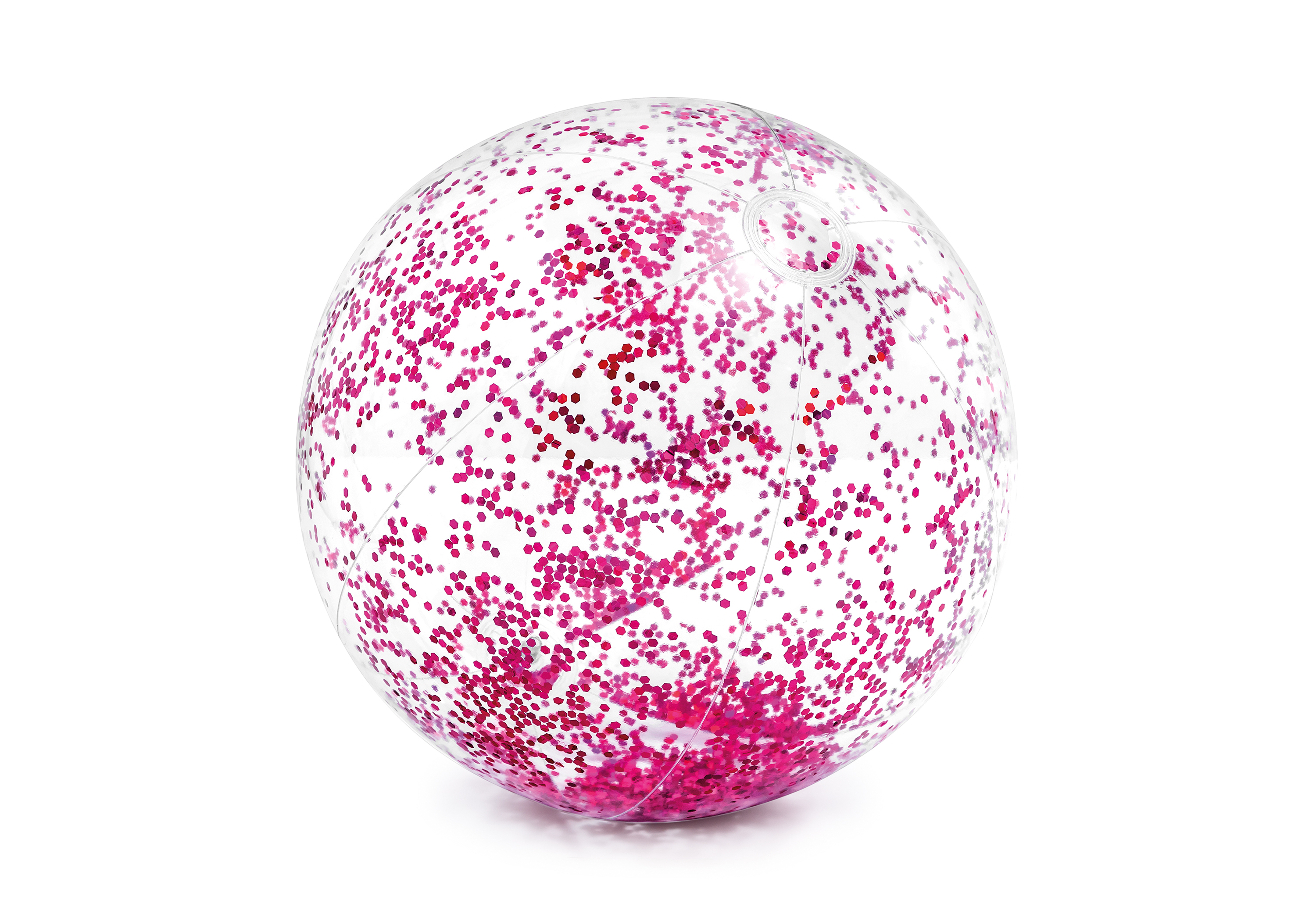 Пляжный мяч 51см "Прозрачный блеск" от 3 лет, 2 вида, Intex 58070