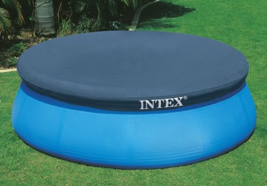 Тент для бассейнов с надувным бортом Easy Set 457см (D424х30см), Intex 28023
