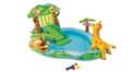 Intex 56134 Игровой центр 279x185x127см "Друзья из джунглей" с разбрыз., горкой и игруш, 220л, до 54кг, от 2 лет