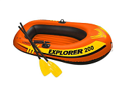 Intex 58331 Надувная лодка "Explorer 200" 185х94х41см, вёсла 59623, насос 69613, от 6 лет, до 95кг