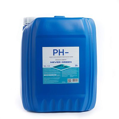 PH -, 20л, канистра,  жидкость для понижения уровня жесткости воды, NeverGreen NG-154