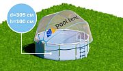 Pool Tent PT305-B Круглый купольный тент Pool Tent на бассейн диаметром 305см, синий